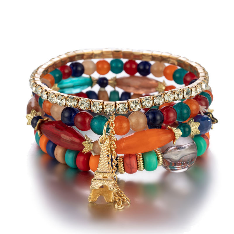 Bohemian Style Multi-Layer Beaded Bracelet Jewelry Wholesale 1 pieces